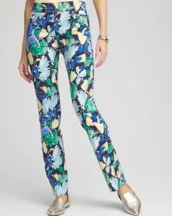 Brigitte™ Slub Floral Slim Pants