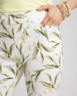Brigitte™ Slub Slim Ankle Pants