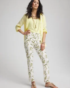 Brigitte™ Slub Slim Ankle Pants