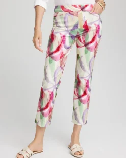 Brigitte™ Slub Slim Cropped Pants