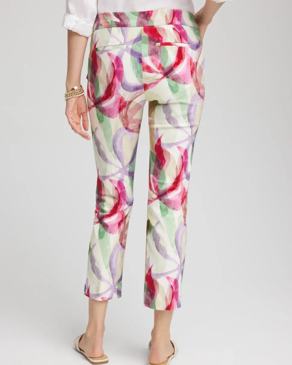 Brigitte™ Slub Slim Cropped Pants
