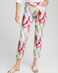 Brigitte™ Slub Slim Cropped Pants