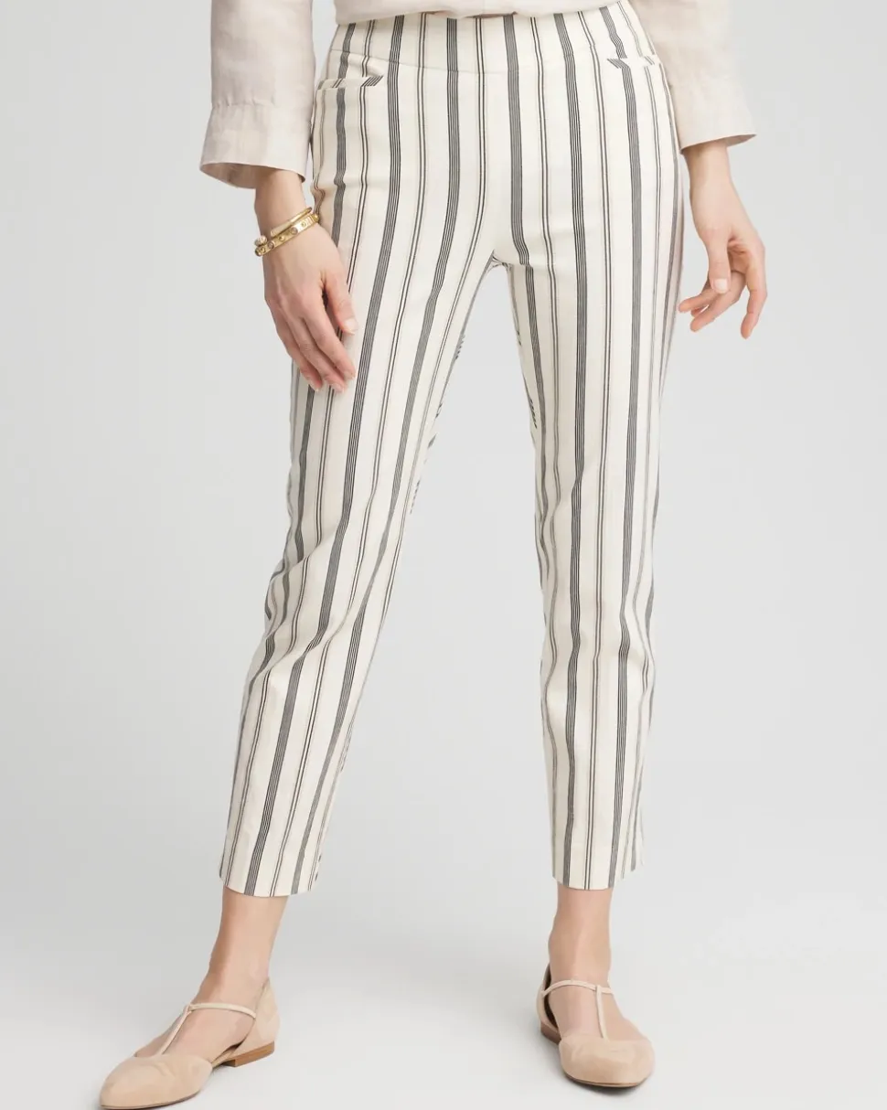 Brigitte™ Slub Striped Cropped Pants