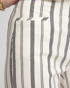 Brigitte™ Slub Striped Cropped Pants