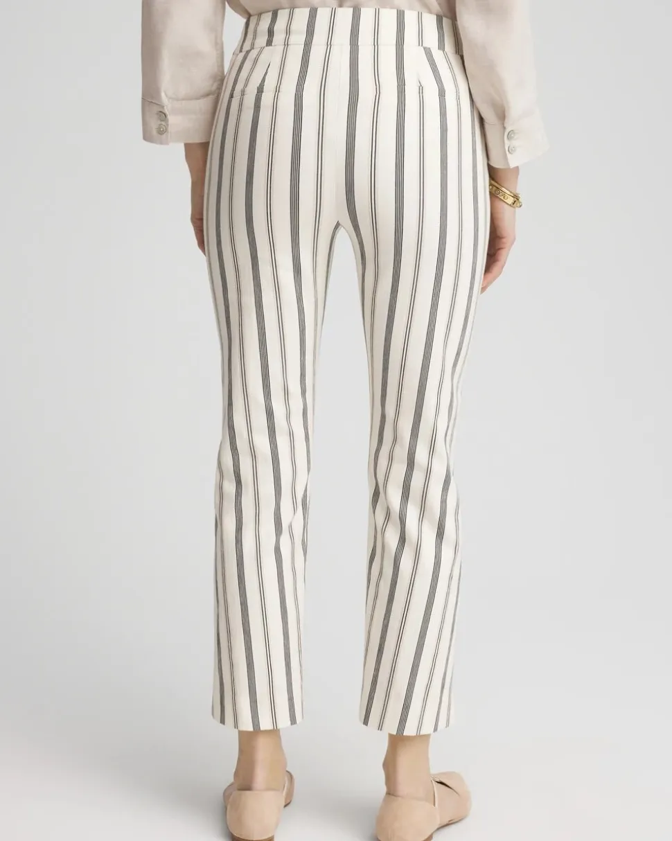 Brigitte™ Slub Striped Cropped Pants