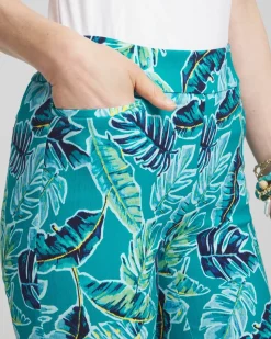 Brigitte™ Tropical Pull-On Ankle Pants