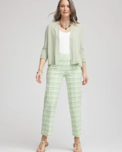 Brigitte™ Wide Leg Plaid Cropped Pants
