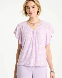 Burnout Floral Tee