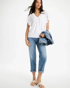 Burnout Floral Tee