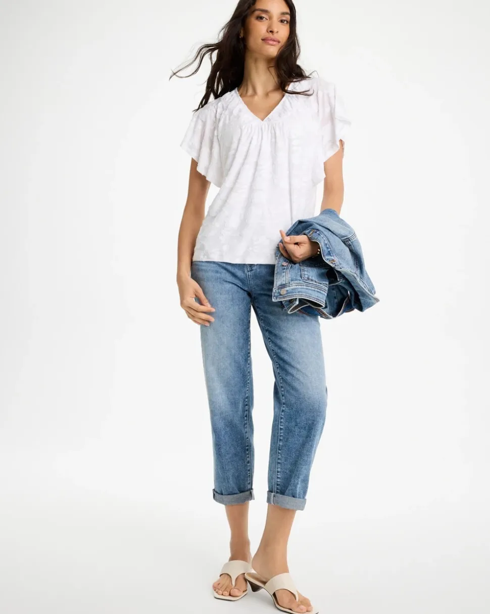 Burnout Floral Tee