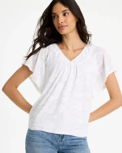 Burnout Floral Tee