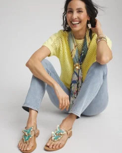 Butterfly T-Strap Sandal