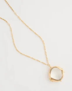 Butterfly Wing Monocle Necklace
