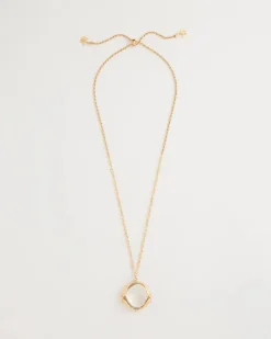 Butterfly Wing Monocle Necklace