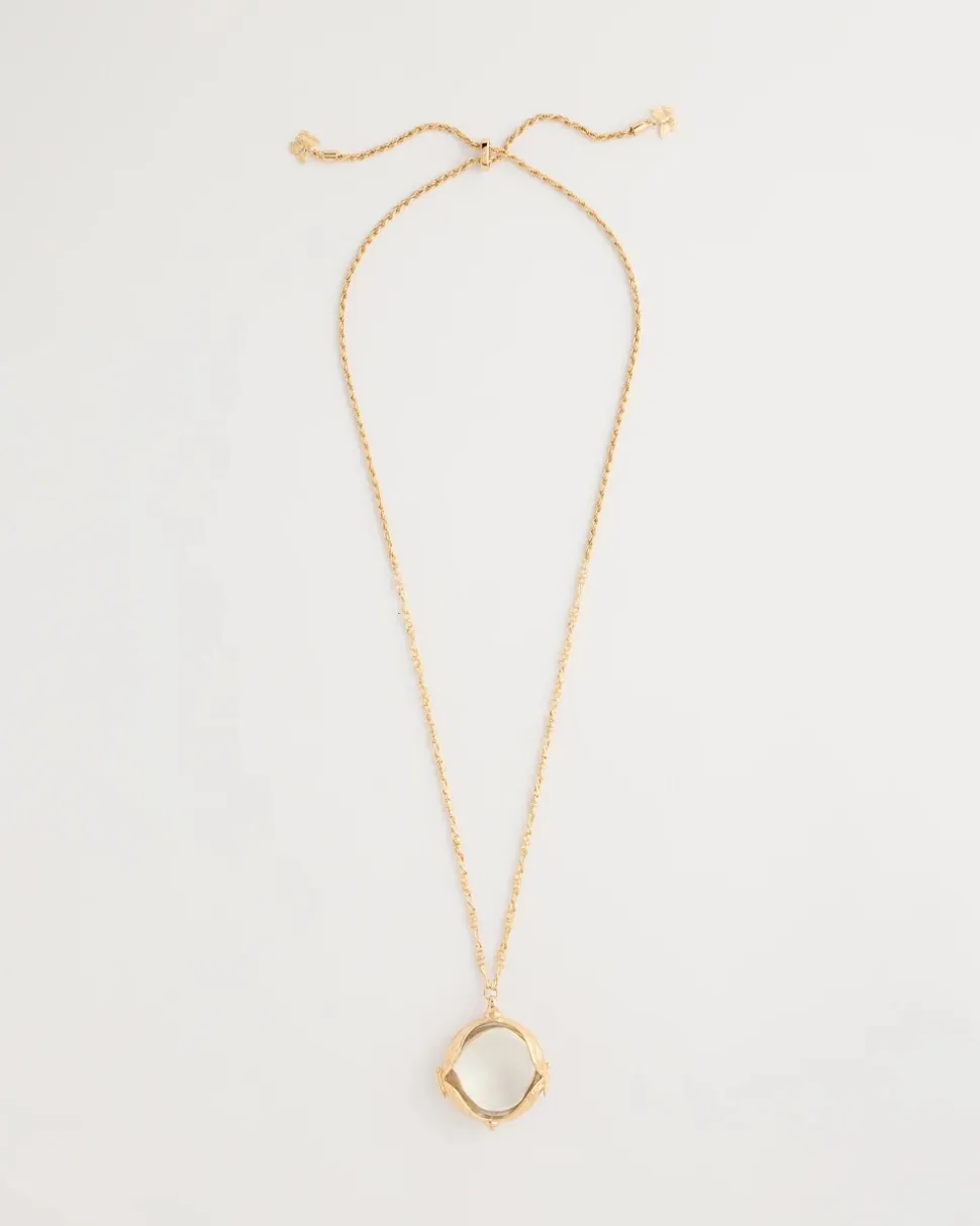 Butterfly Wing Monocle Necklace