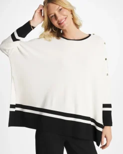 Button Detail Poncho