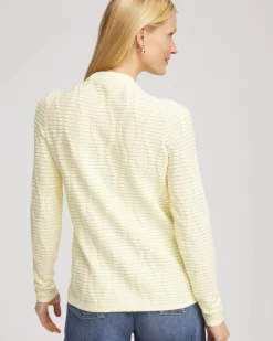 Button Shoulder Crewneck Pullover