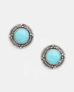 Cab Stud Earrings