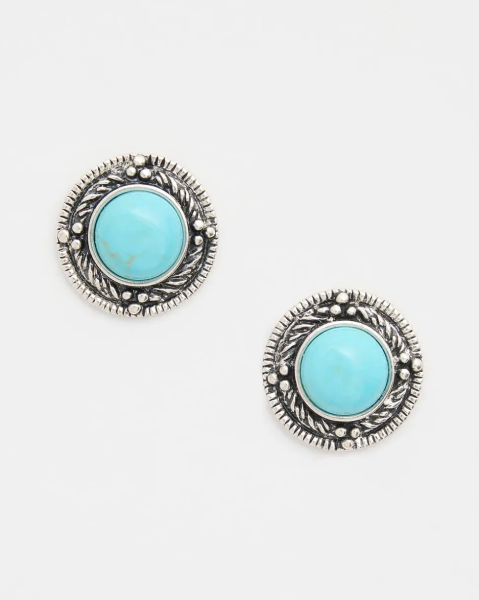Cab Stud Earrings