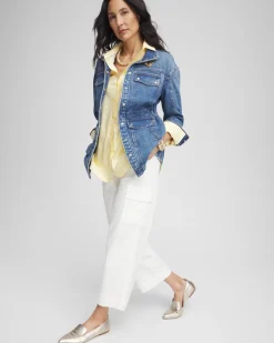 Cargo Straight Leg Cropped Pants