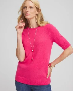 Cashmere Short Sleeve Sweater