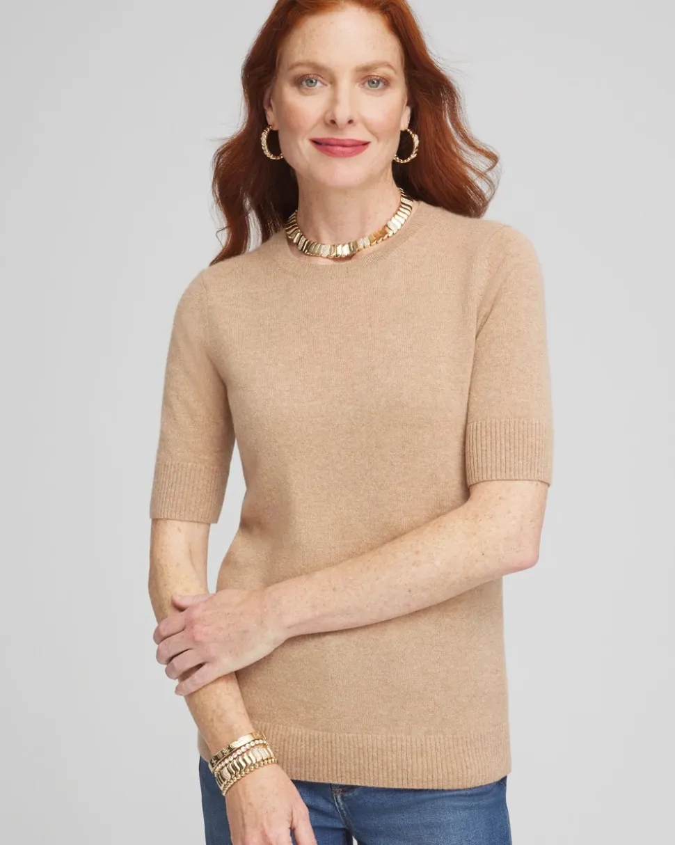 Cashmere Short Sleeve Sweater