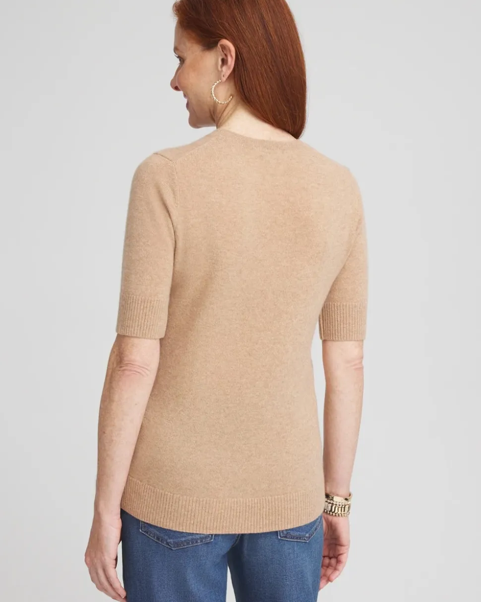 Cashmere Short Sleeve Sweater