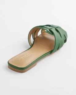 Cassidy Cross-Strap Slide Sandals