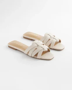 Cassidy Cross-Strap Slide Sandals