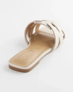 Cassidy Cross-Strap Slide Sandals