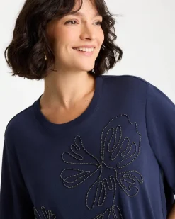 Caviar Beaded Cotton Tee