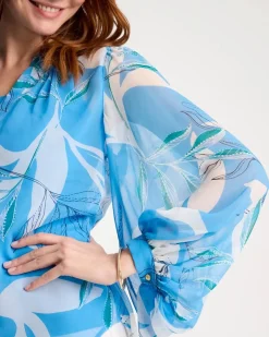 Caye Spray Georgette Blouse