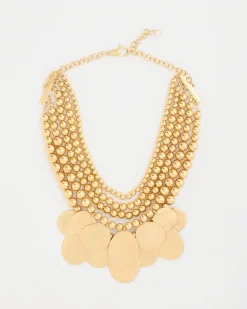 Chico’s Originals Beaded Coin Bib Necklace