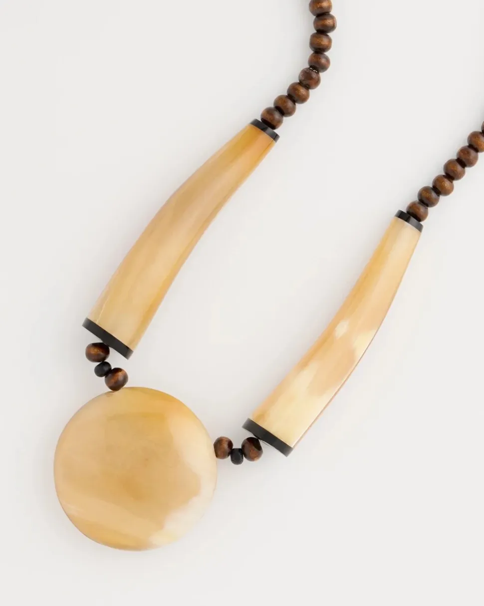 Chico's Originals Genuine Horn Pendant Necklace