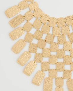 Chico's Originals Hammered Bib Necklace