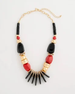 Chico's Originals Mixed-Media Bib Necklace