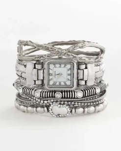 Chico's Originals Vintage Silver Cuff Watch