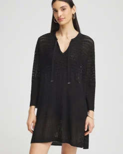 Chico's Tie-Front Beach Swimsuit Cover-Up