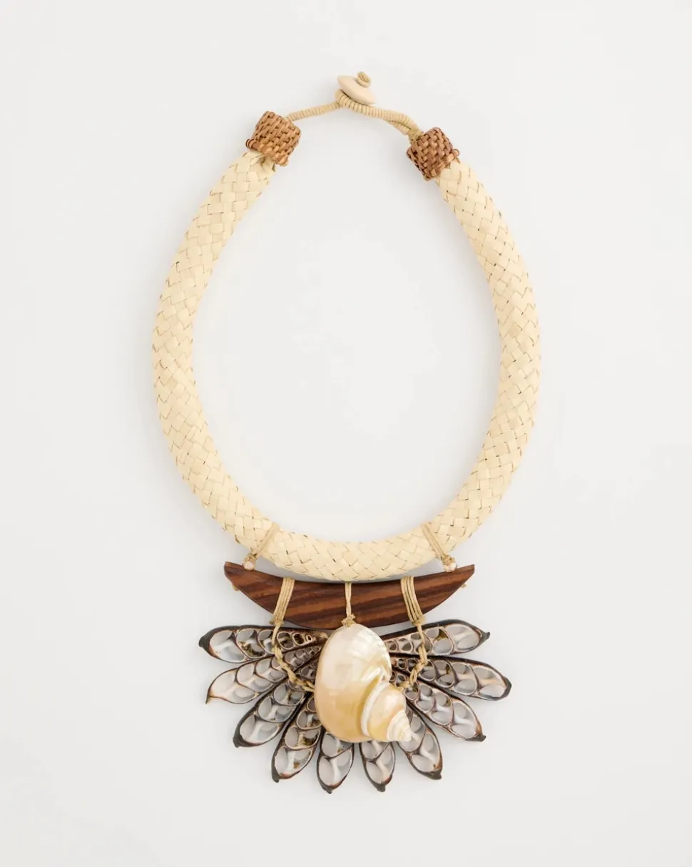 Chico's x Romi Marina Pendant Bib Necklace
