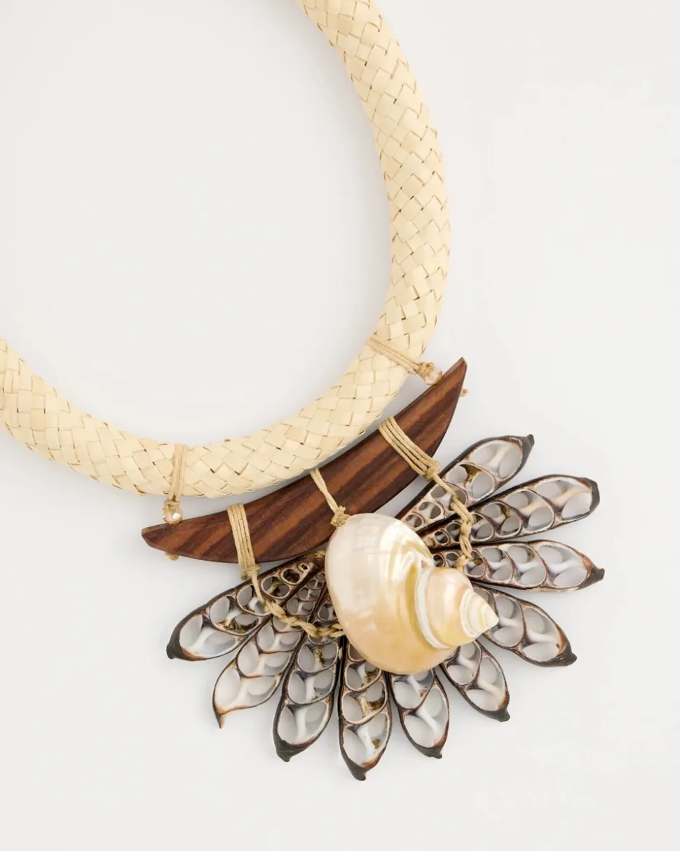 Chico's x Romi Marina Pendant Bib Necklace