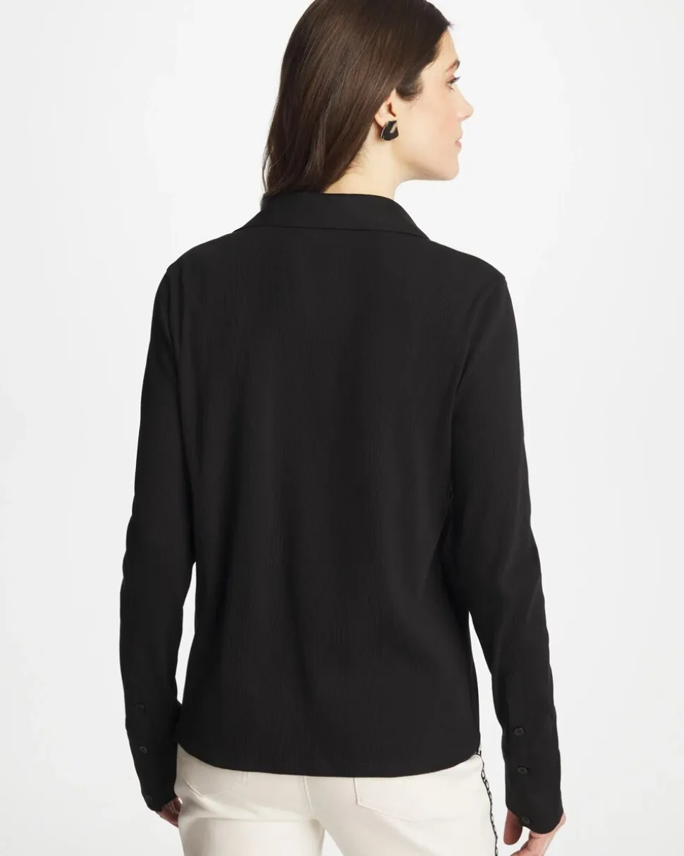 Collared Rib Mix Henley