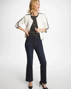 Collarless Quilted Box Jacket