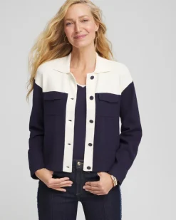 Colorblock Cardigan Jacket