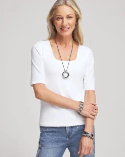 Contour Cotton™ Square Neck Tee