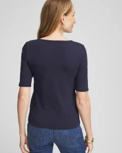 Contour Cotton™ Square Neck Tee