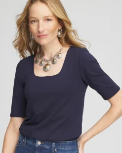 Contour Cotton™ Square Neck Tee
