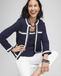 Contrast-Trim Lady Jacket