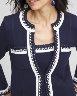 Contrast-Trim Lady Jacket