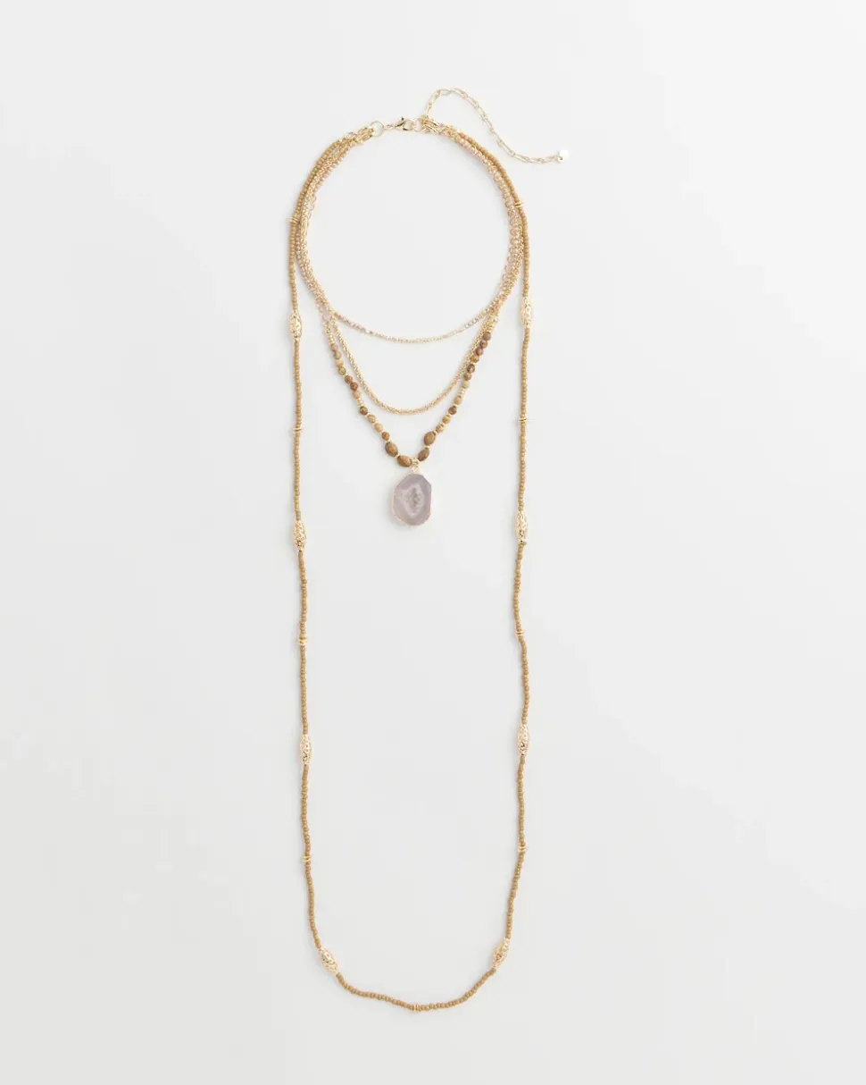 Convertible Agate Pendant Necklace