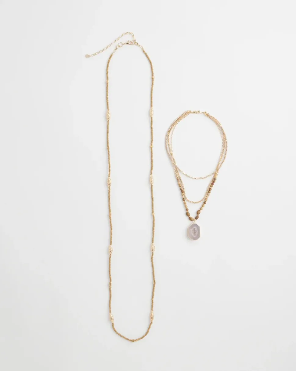Convertible Agate Pendant Necklace